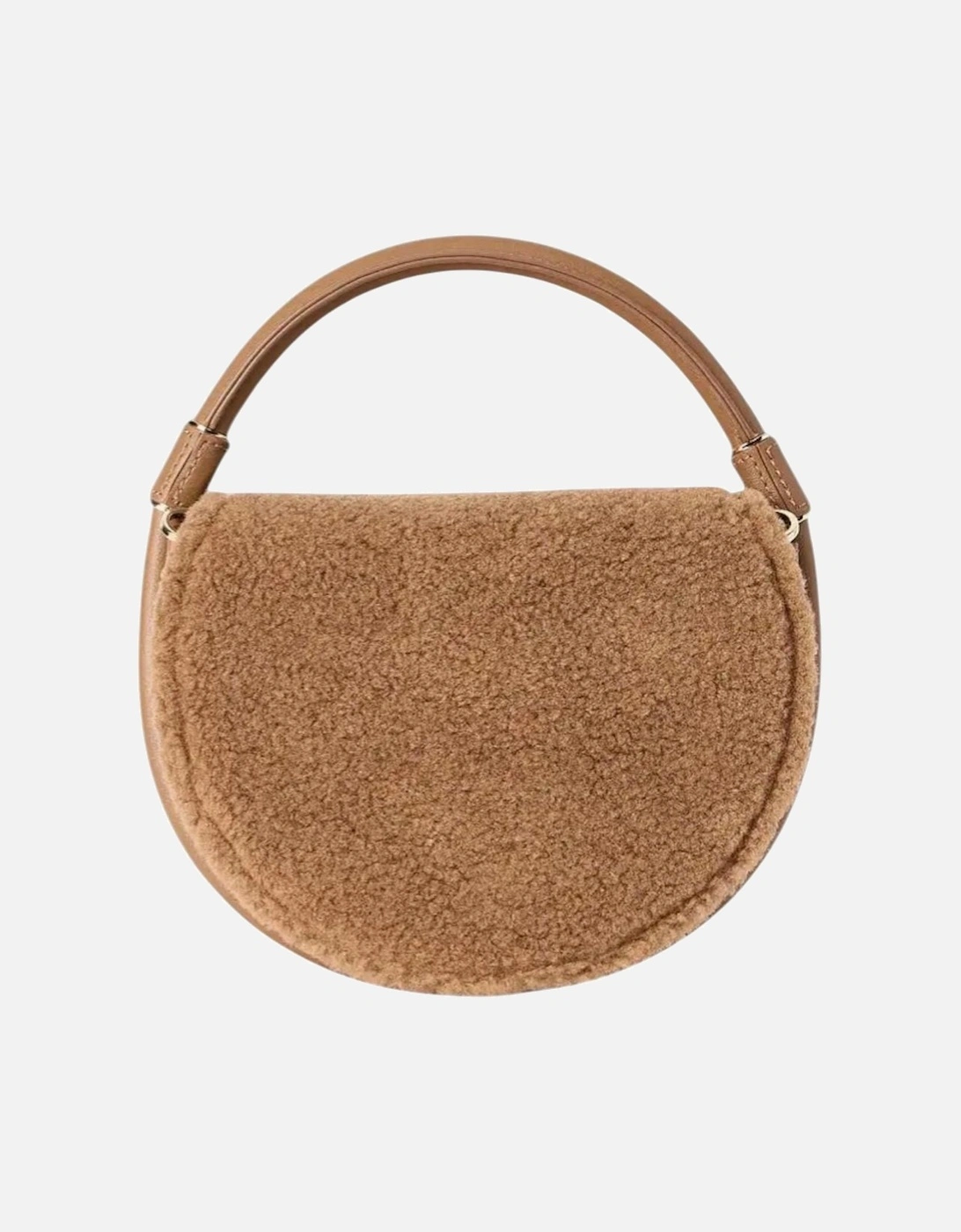 Handbag with Automatic Button Fastening Women - Brown Bags
