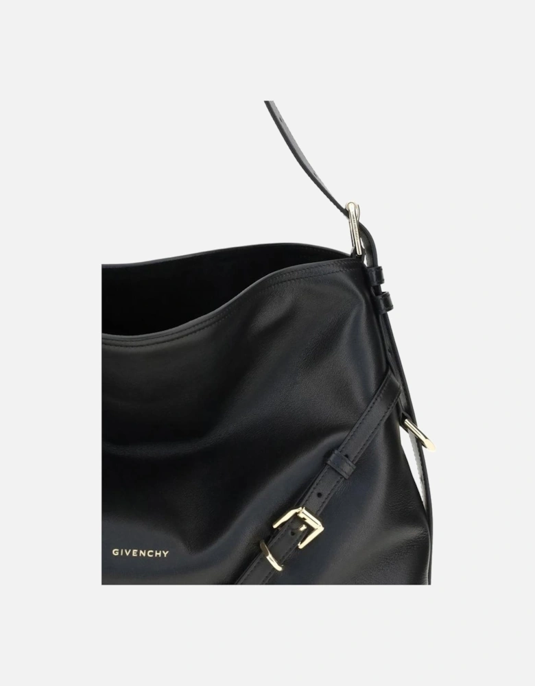 Leather Hobo Bag Women - Black Shoulder Bags