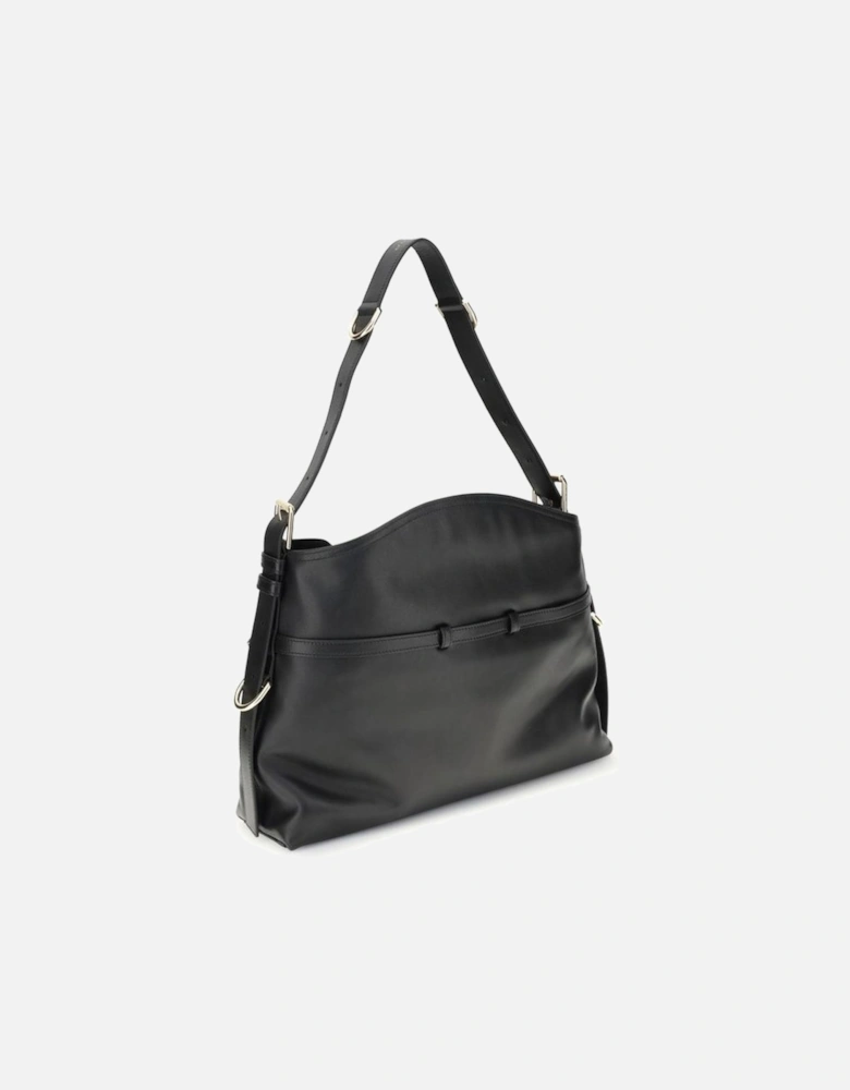 Leather Hobo Bag Women - Black Shoulder Bags