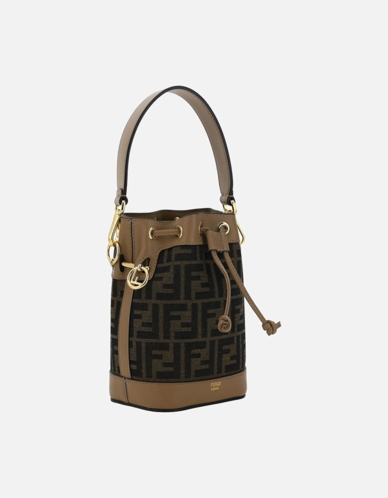 Mon Tresor Mini Raffia Bucket Bag Women - Brown Miscellaneous