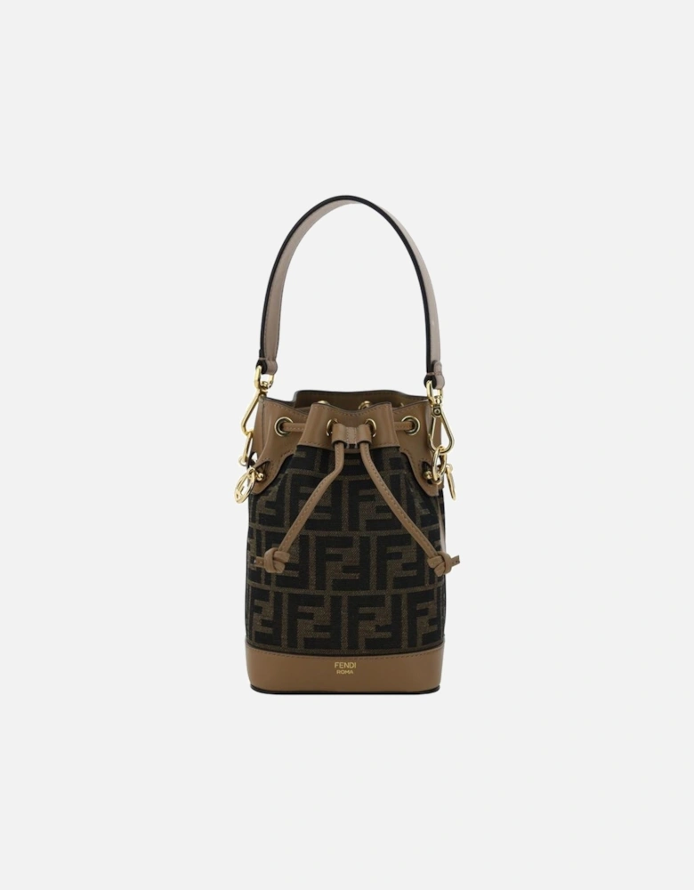Mon Tresor Mini Raffia Bucket Bag Women - Brown Miscellaneous