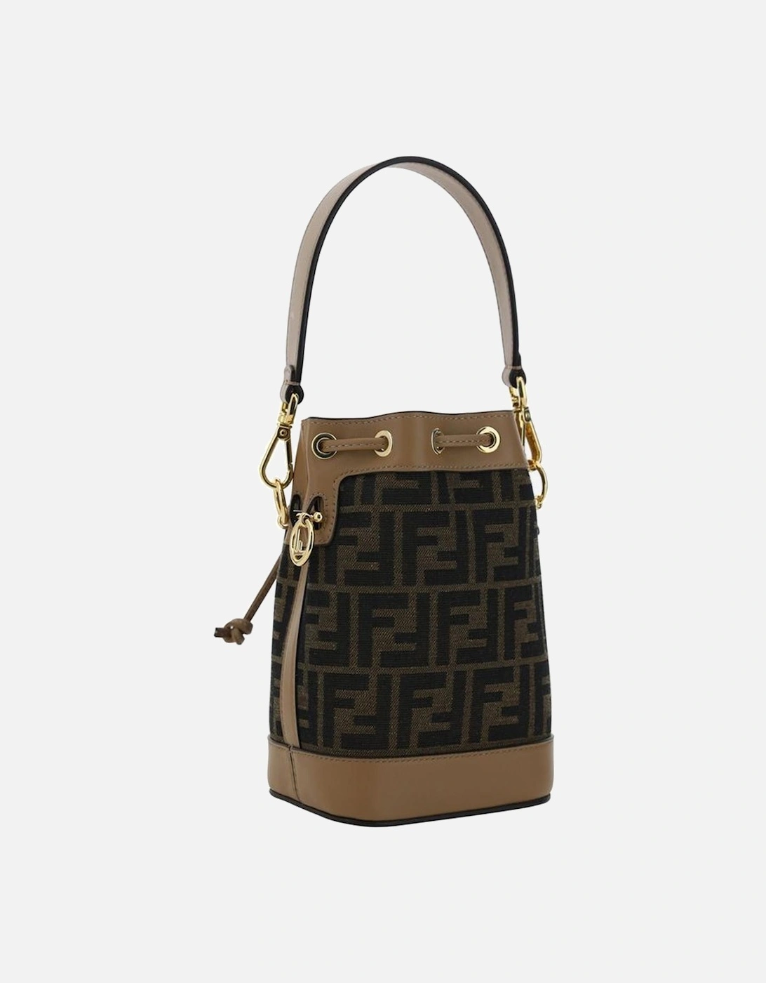 Mon Tresor Mini Raffia Bucket Bag Women - Brown Miscellaneous