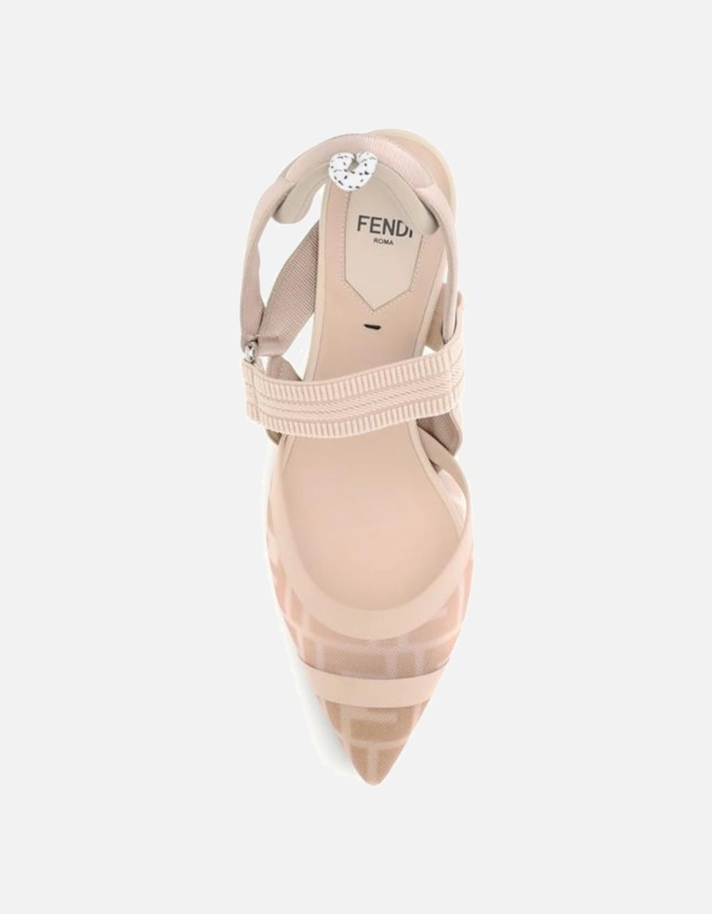 Leather Biker Jacket with Zipper Detailing Women - Beige Pumps