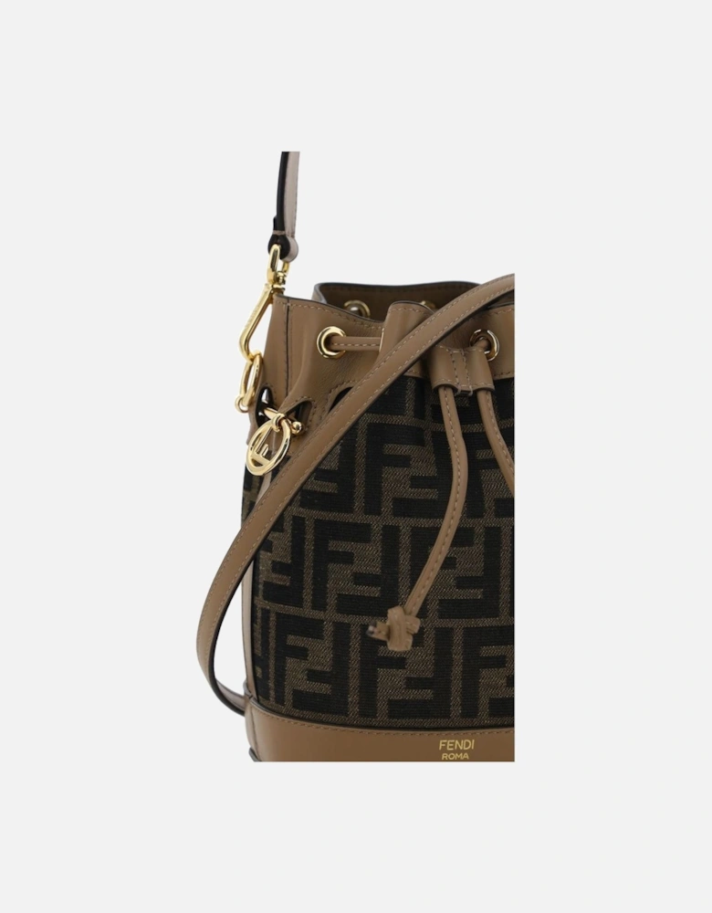Mon Tresor Mini Raffia Bucket Bag Women - Brown Miscellaneous