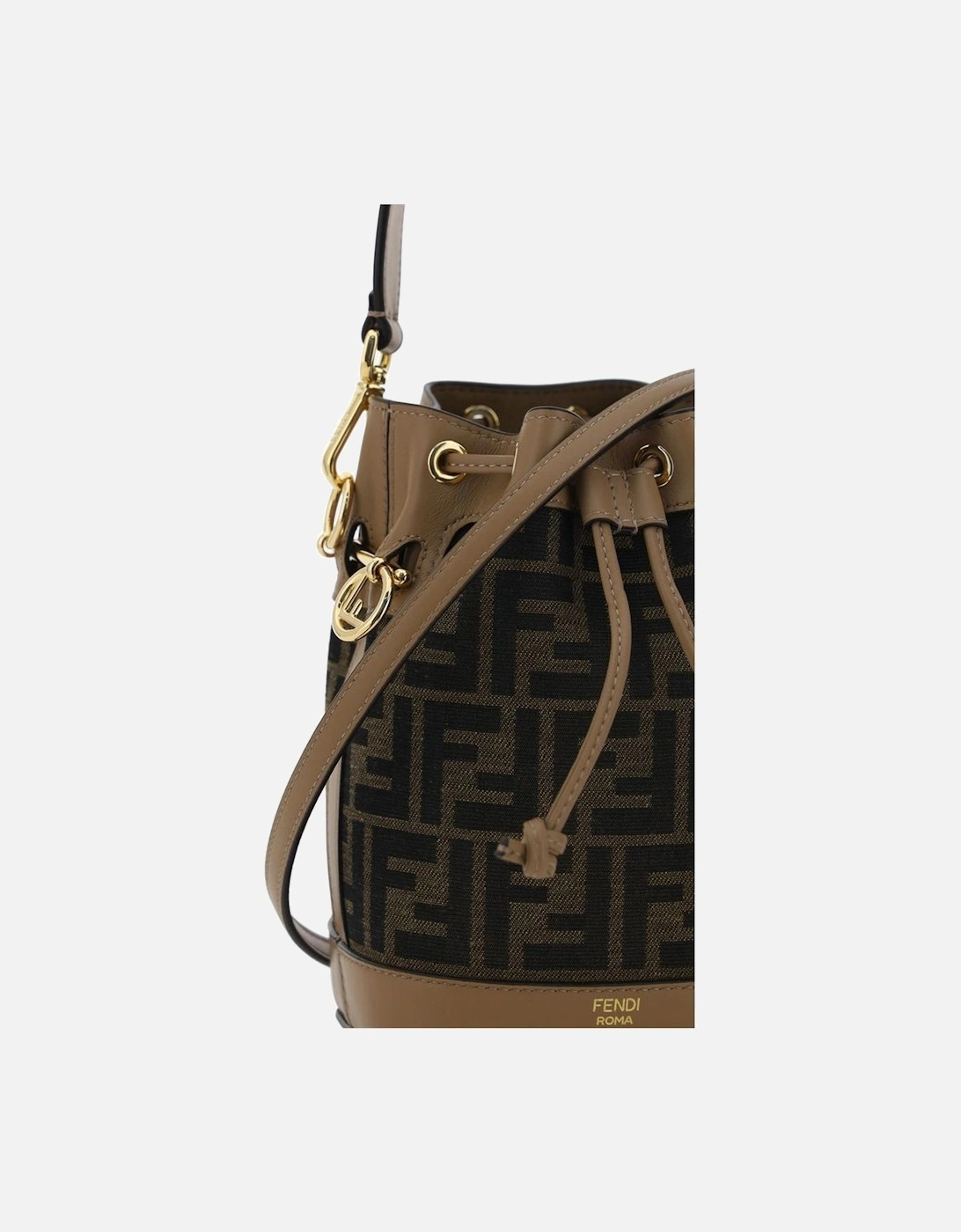 Mon Tresor Mini Raffia Bucket Bag Women - Brown Miscellaneous