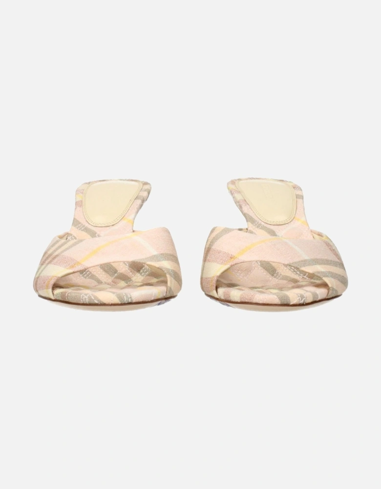 Leather Ankle Boots with Buckle Detail Women - Pink Sandals