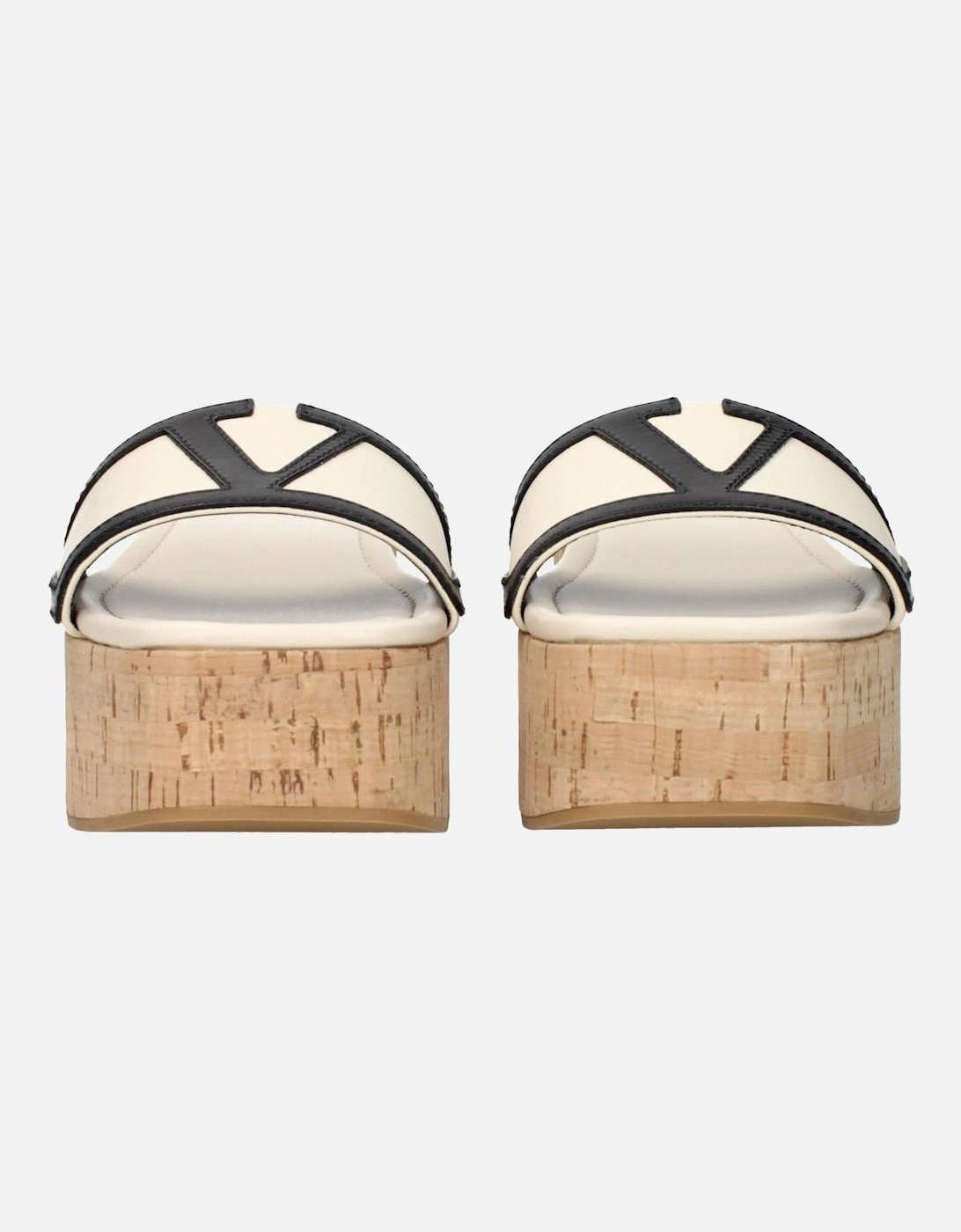 Leather Embossed Logo Crossbody Bag Women - Beige Sandals