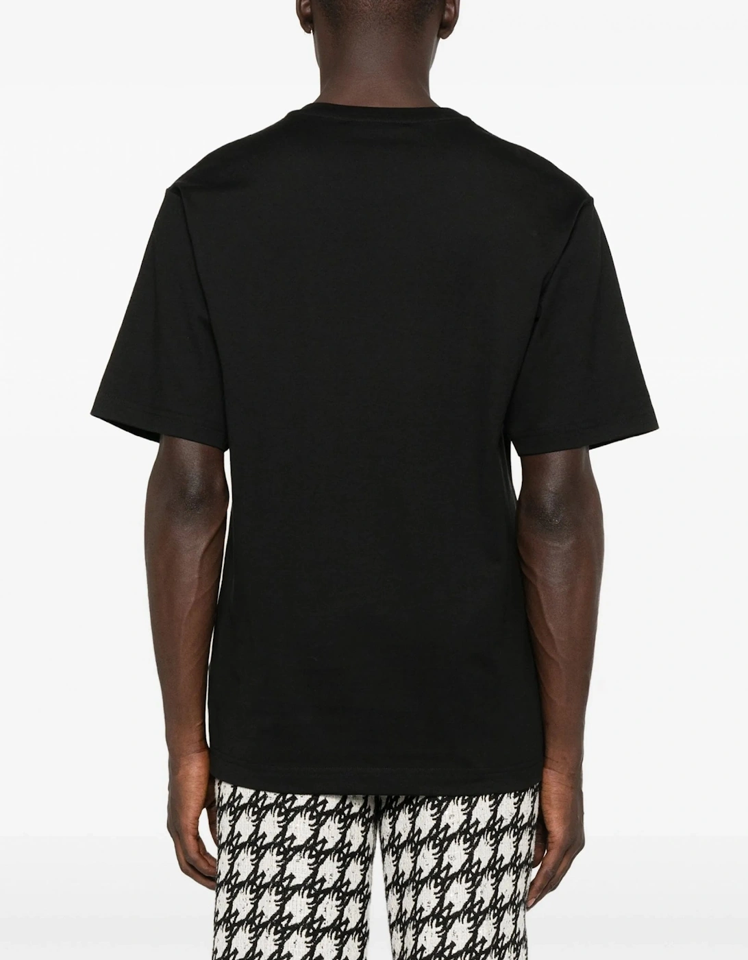 Branded Cotton T-Shirt Black