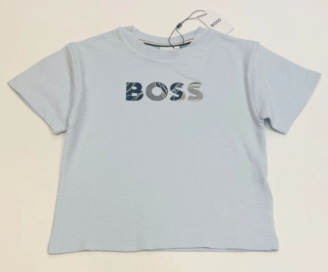 BOSS UNISEX MAXI T SHIRT PALE BLUE T SHIRT J52372, 3 of 2