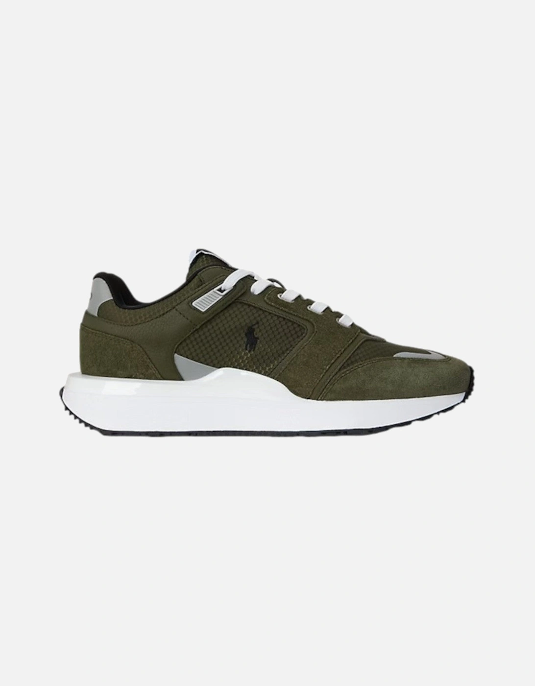 TRN 89 PP V2 Suede Panelled Trainers 003 Olive, 5 of 4