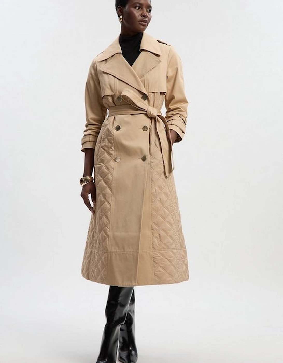Quilted Trench Coat, 2 of 1