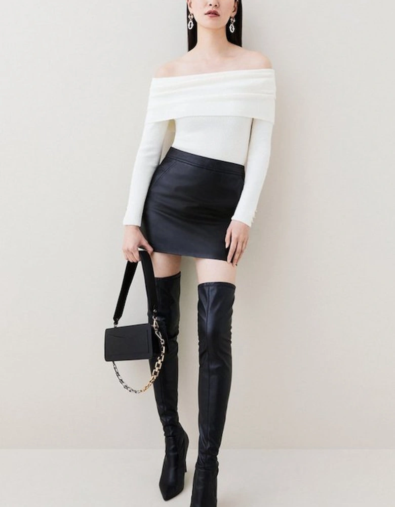 Leather Mini Skirt