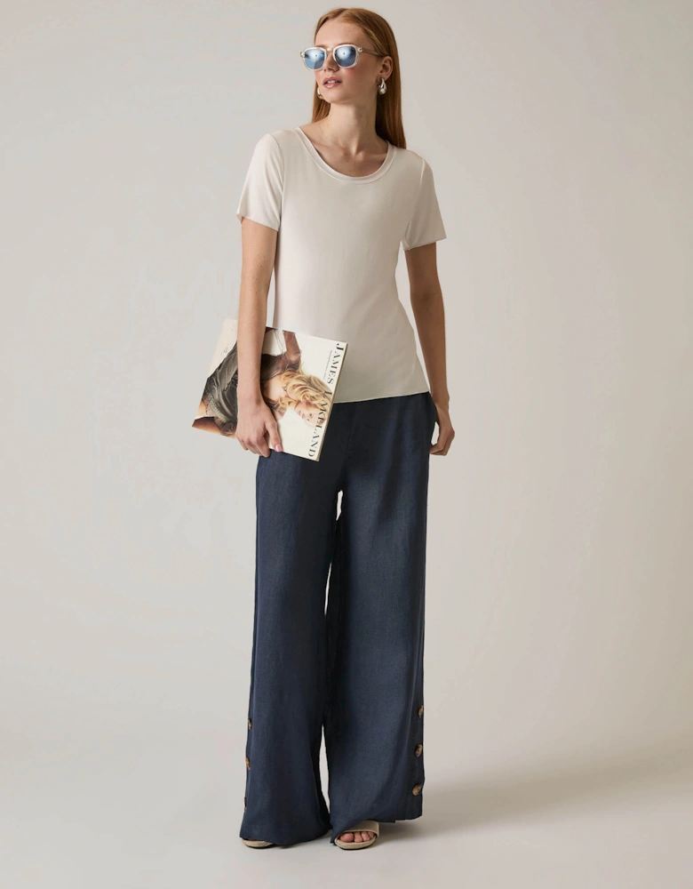 Short Sleeve White Top