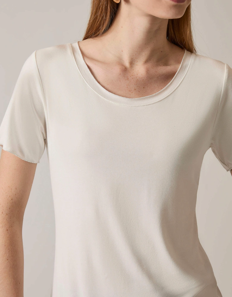 Short Sleeve White Top