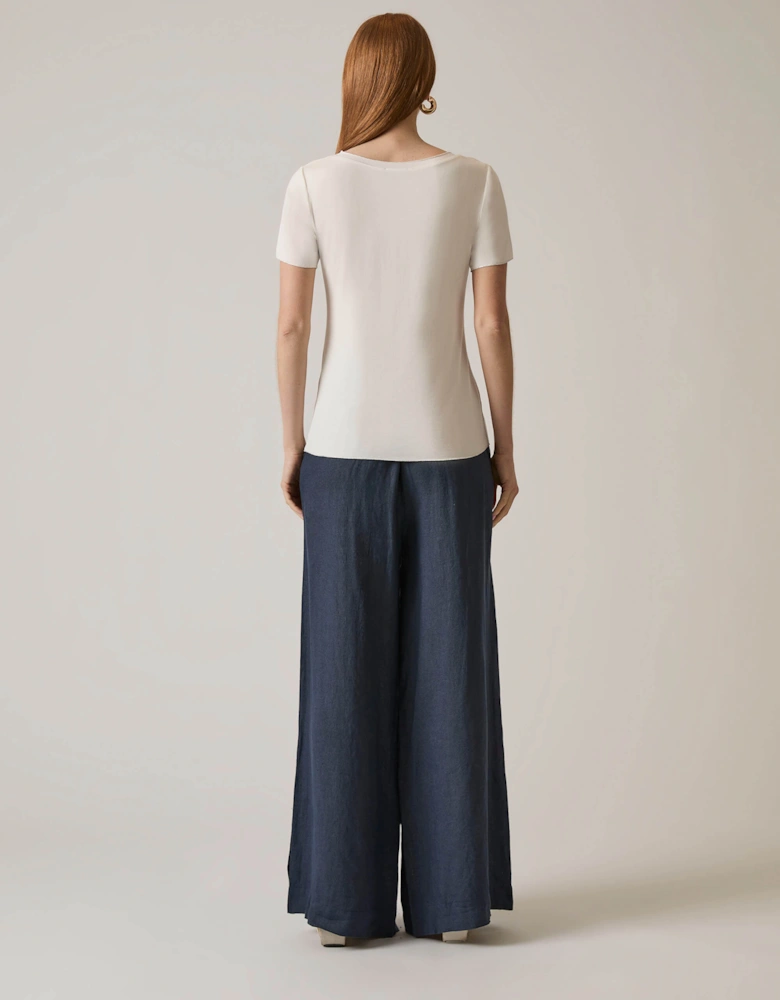 Short Sleeve White Top