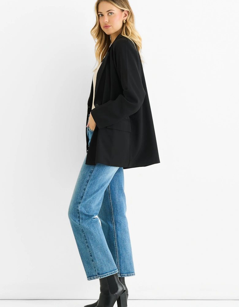 Black Tailoring Oversized Draped Blazer