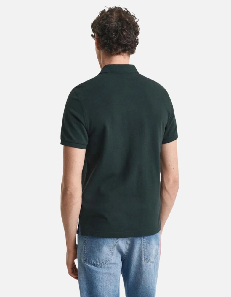 Reg SS Pique Polo - Tartan Green