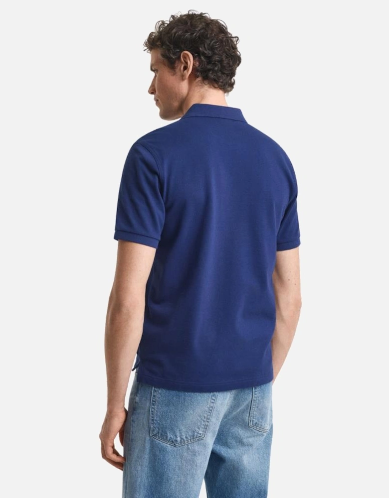 Reg SS Pique Polo - Persian Blue