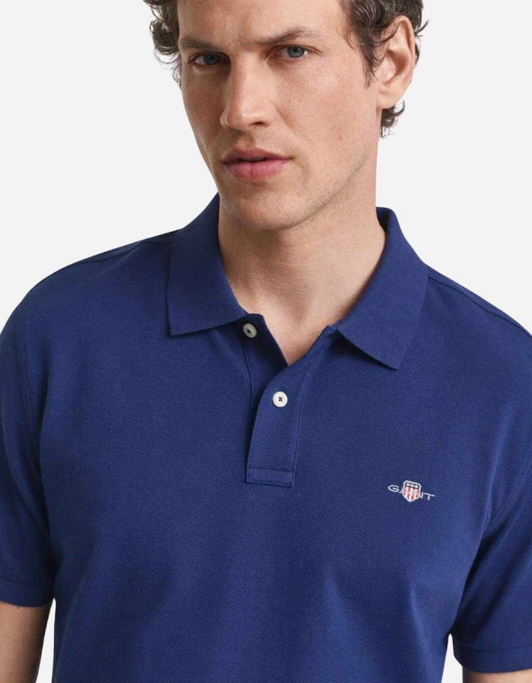 Reg SS Pique Polo - Persian Blue