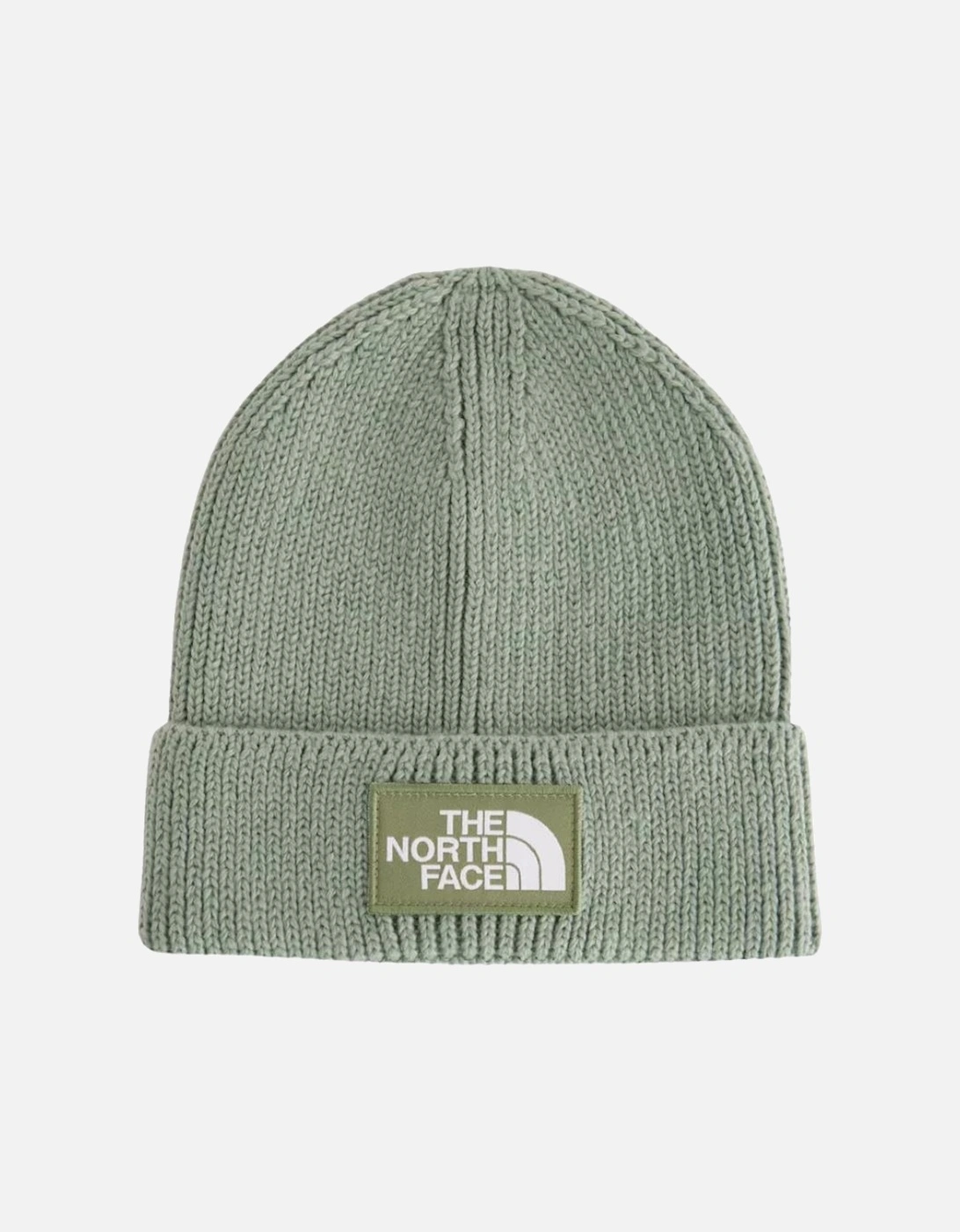 TNF Logo Box Cuffed Beanie - Slate Moss/Bark Mist, 4 of 3