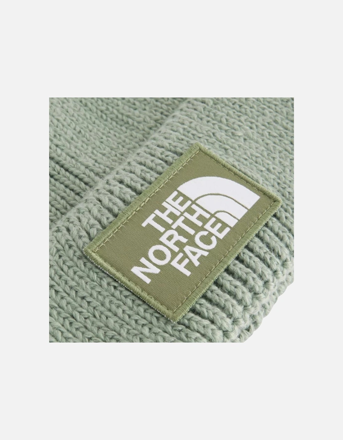 TNF Logo Box Cuffed Beanie - Slate Moss/Bark Mist