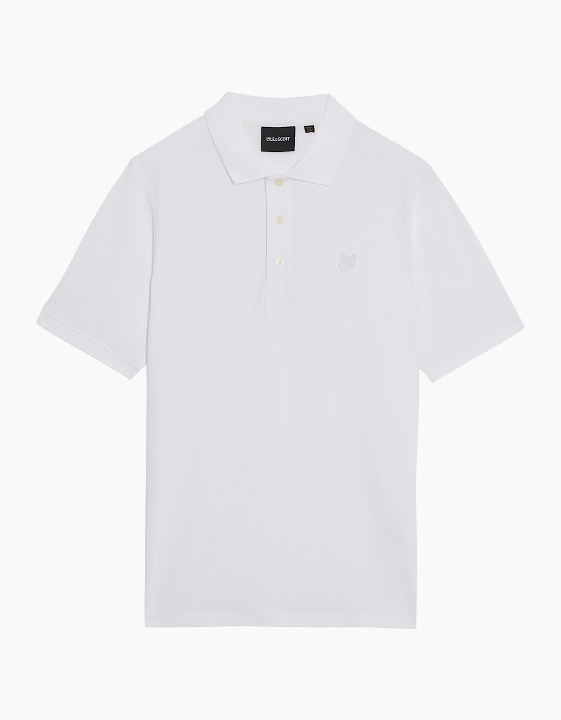 Lyle And Scott Men's White Lyle & Scott Tonal Superfine Polo Shirt  44 XX-Large