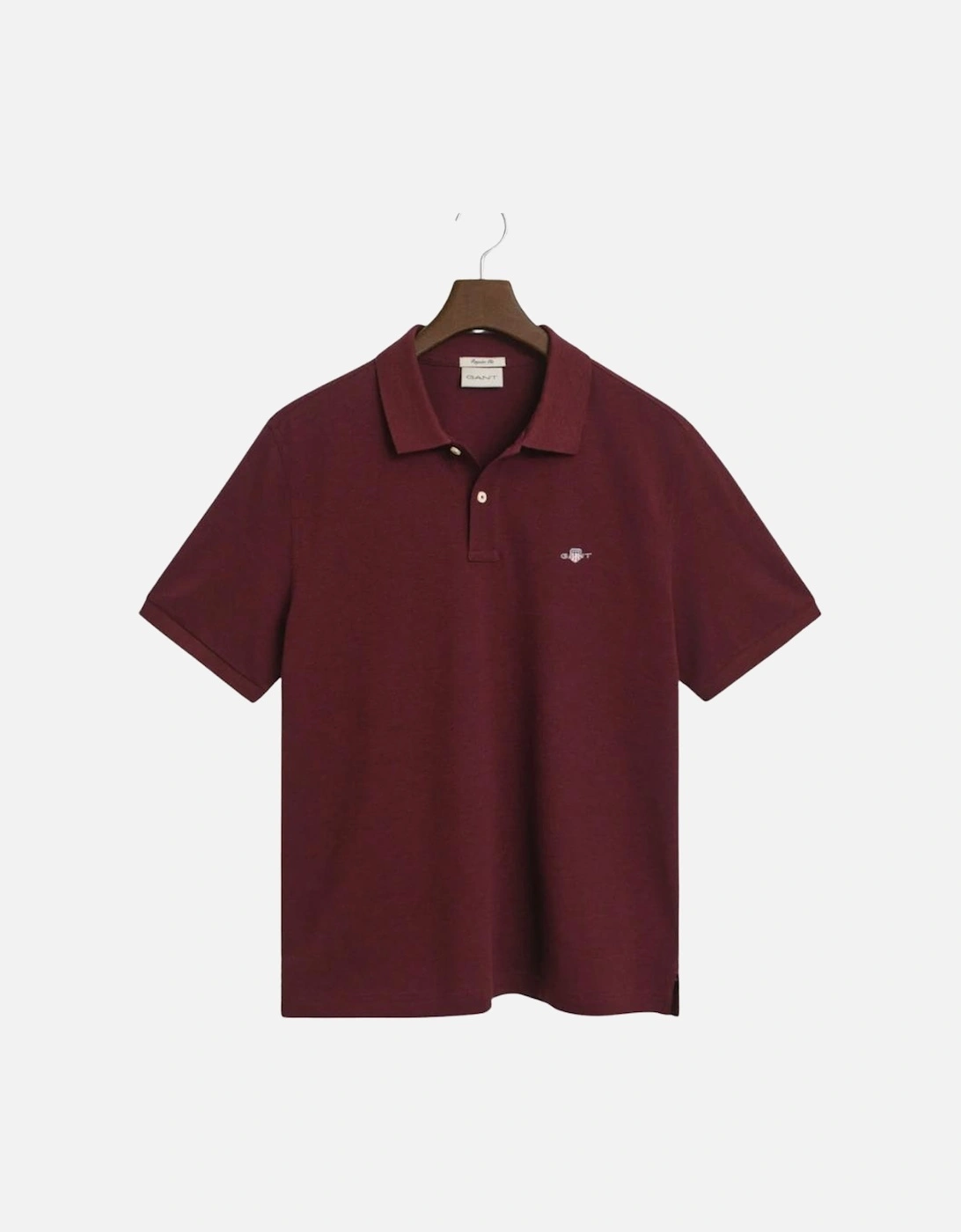 Reg SS Pique Polo - Bordeaux Melange, 6 of 5