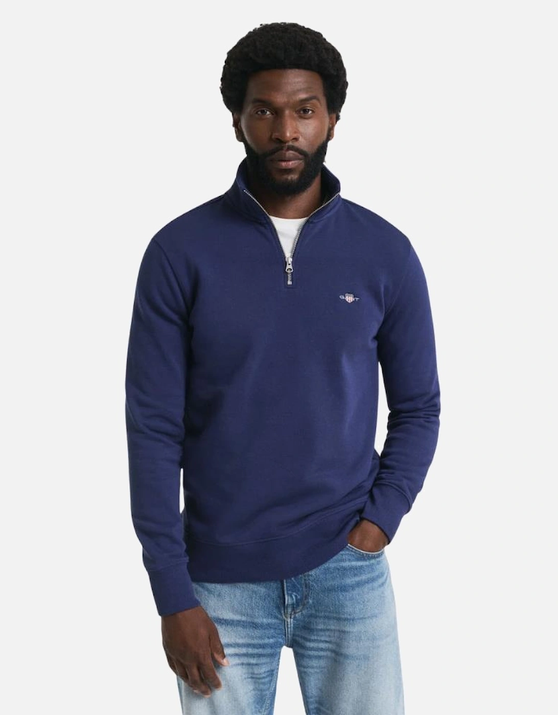 Reg Shield Half Zip Sweat - Persian Blue
