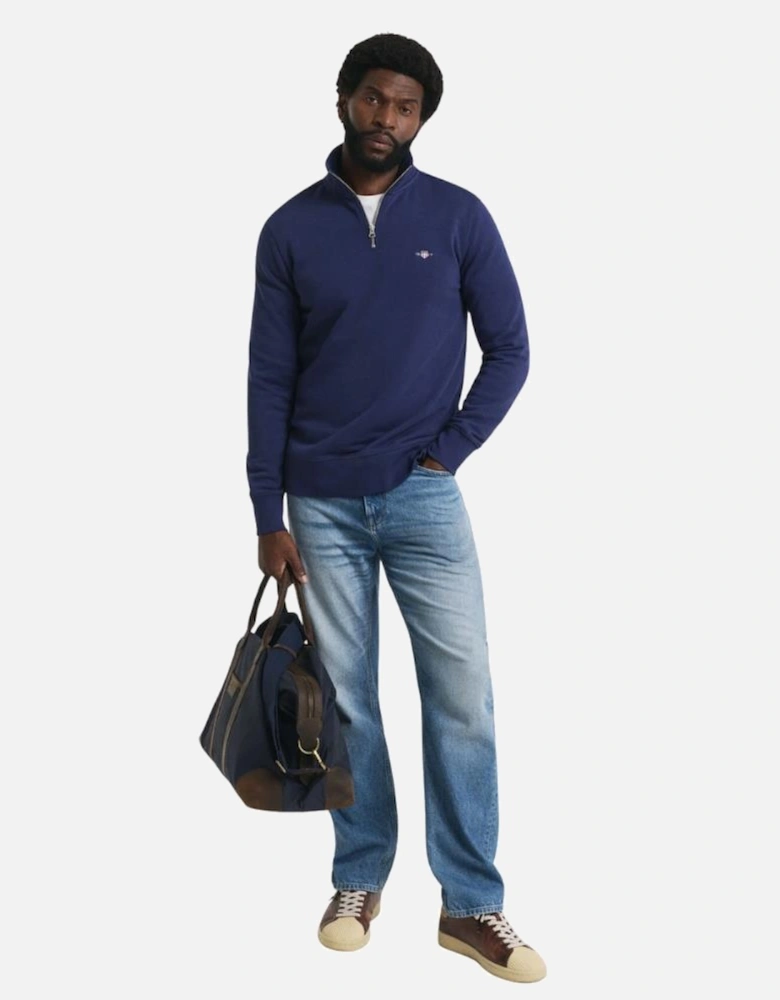 Reg Shield Half Zip Sweat - Persian Blue