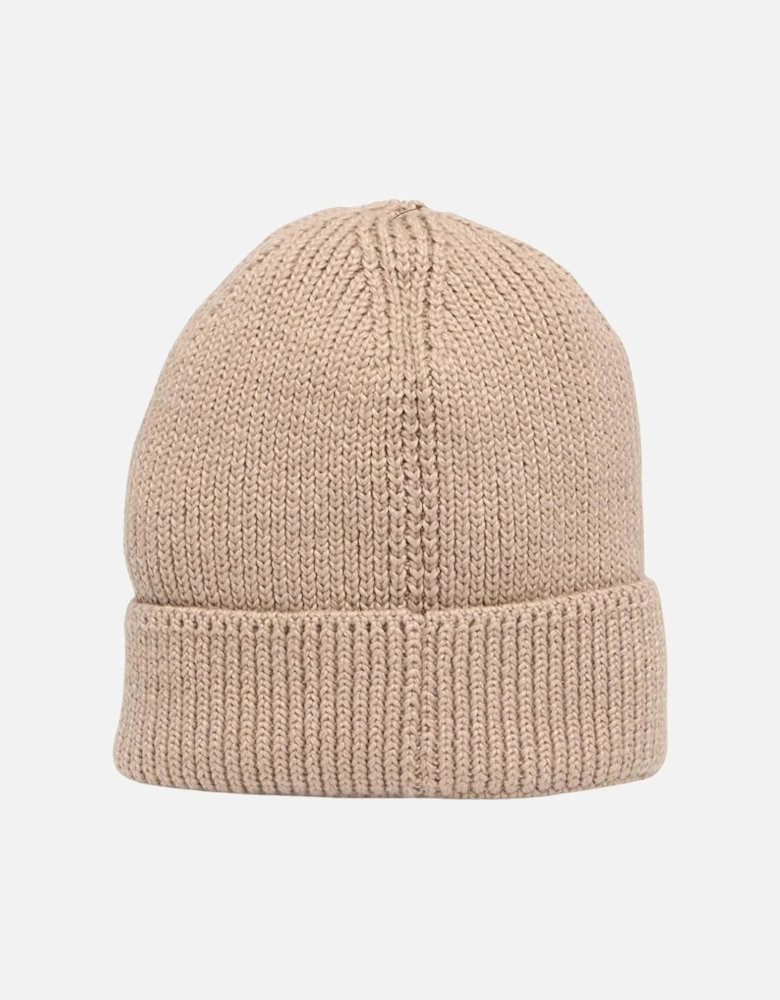 TNF Logo Box Cuffed Beanie - Mushroom Grey