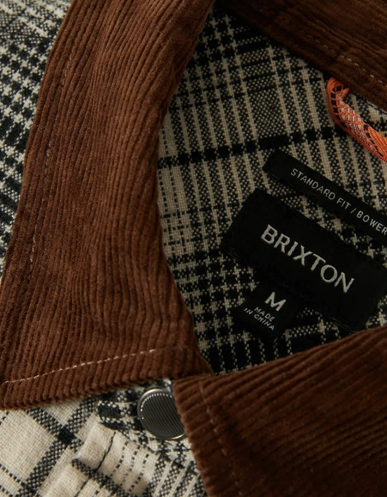 Builders Off White/Black Bowery  Flannel Shirt