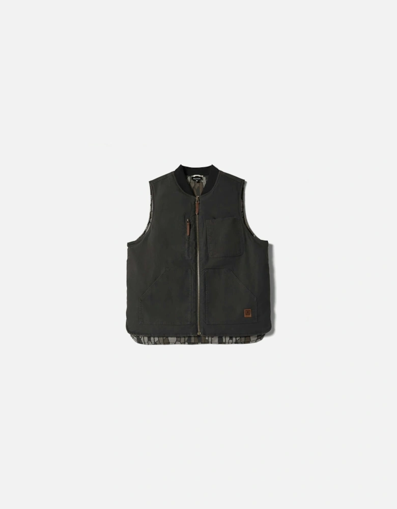Brixton Builders Abraham Rev Vest Bark Camo