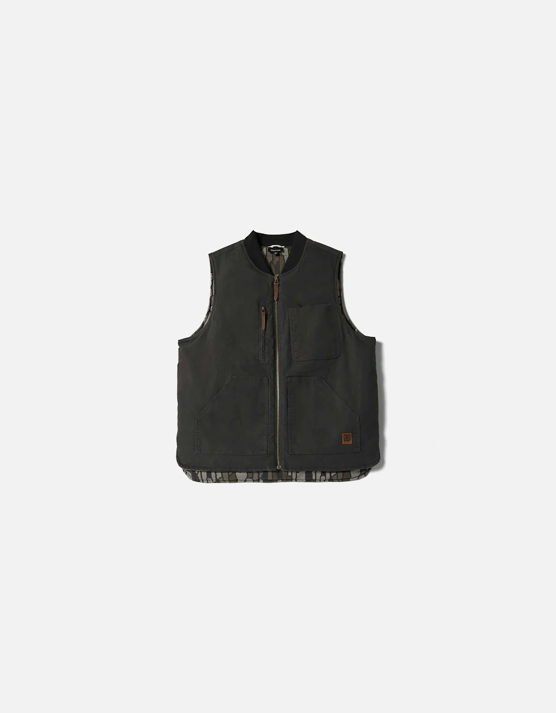 Brixton Builders Abraham Rev Vest Bark Camo, 6 of 5