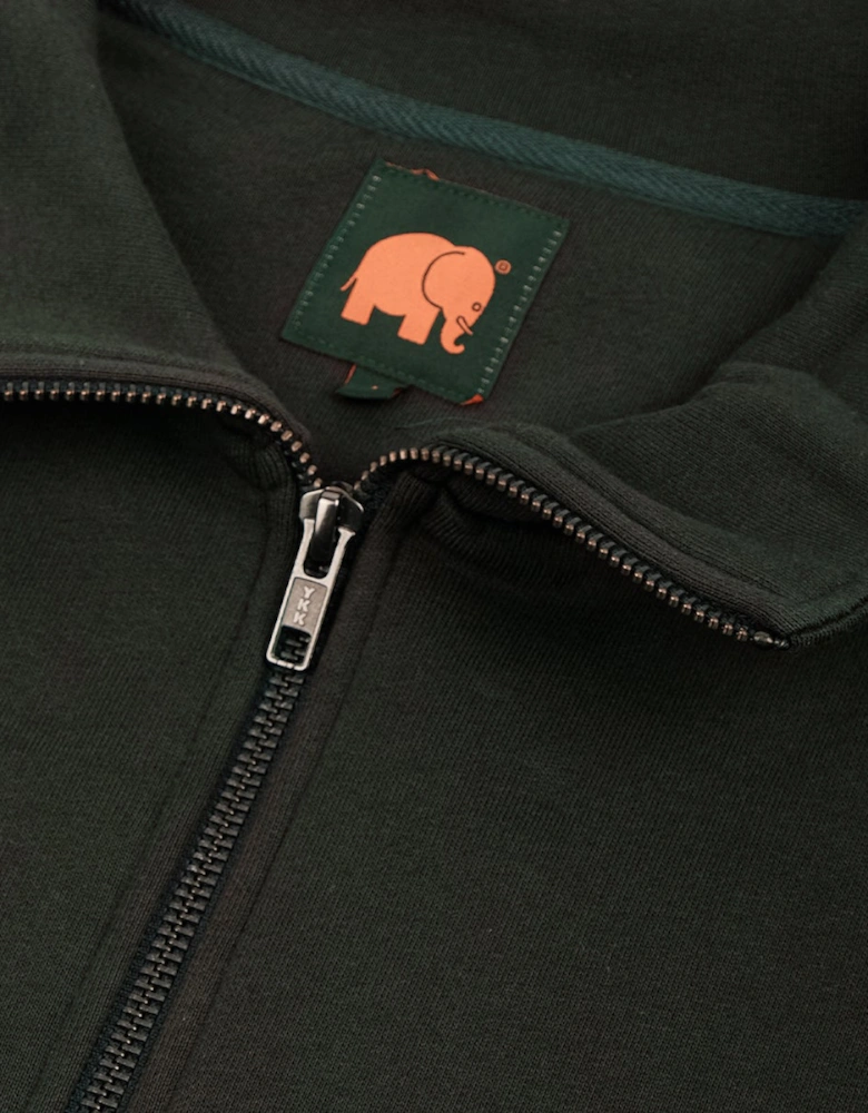 Quarter Zip Scarab Green Sweatshirt