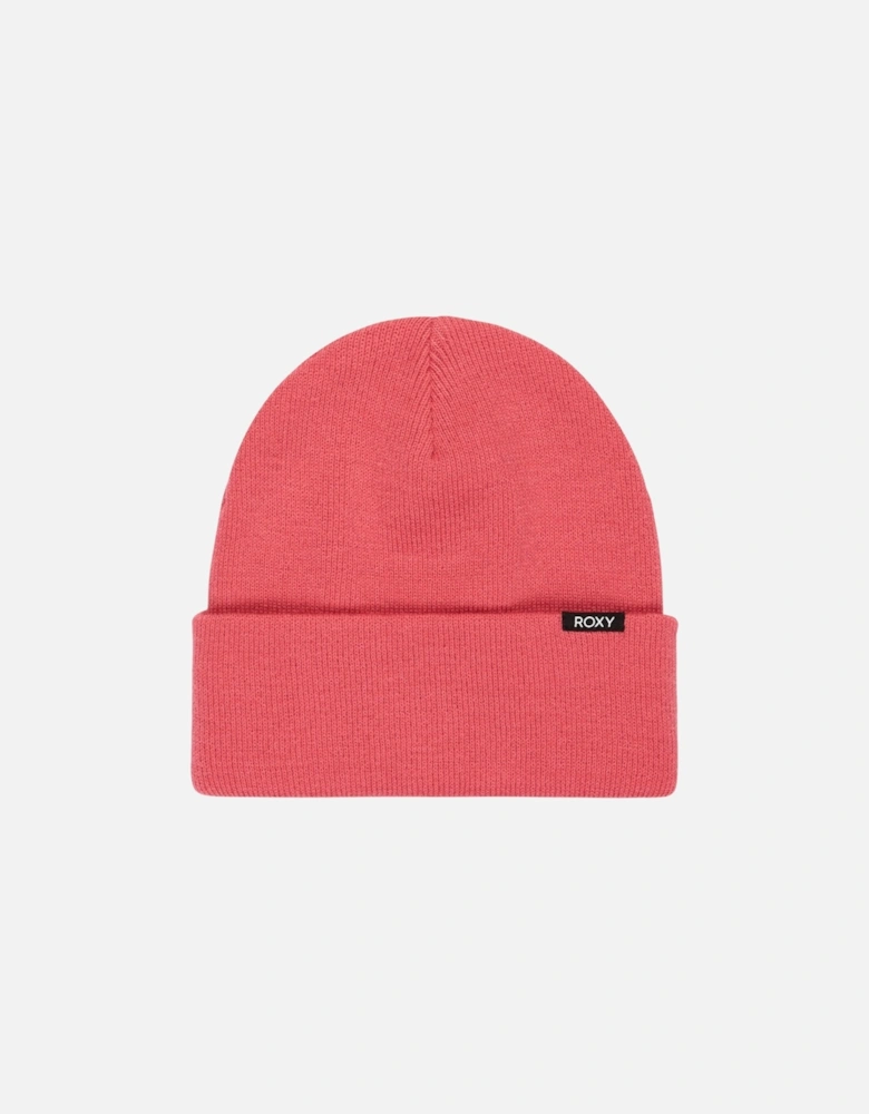 Womens Tropical Snow Rib Knit Beanie