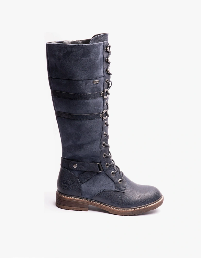 94732-14 Womens Knee High Boots Blue