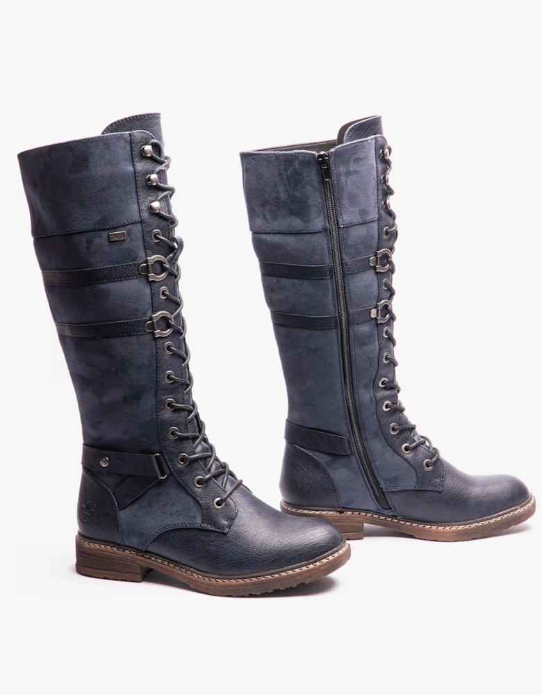 94732-14 Womens Knee High Boots Blue