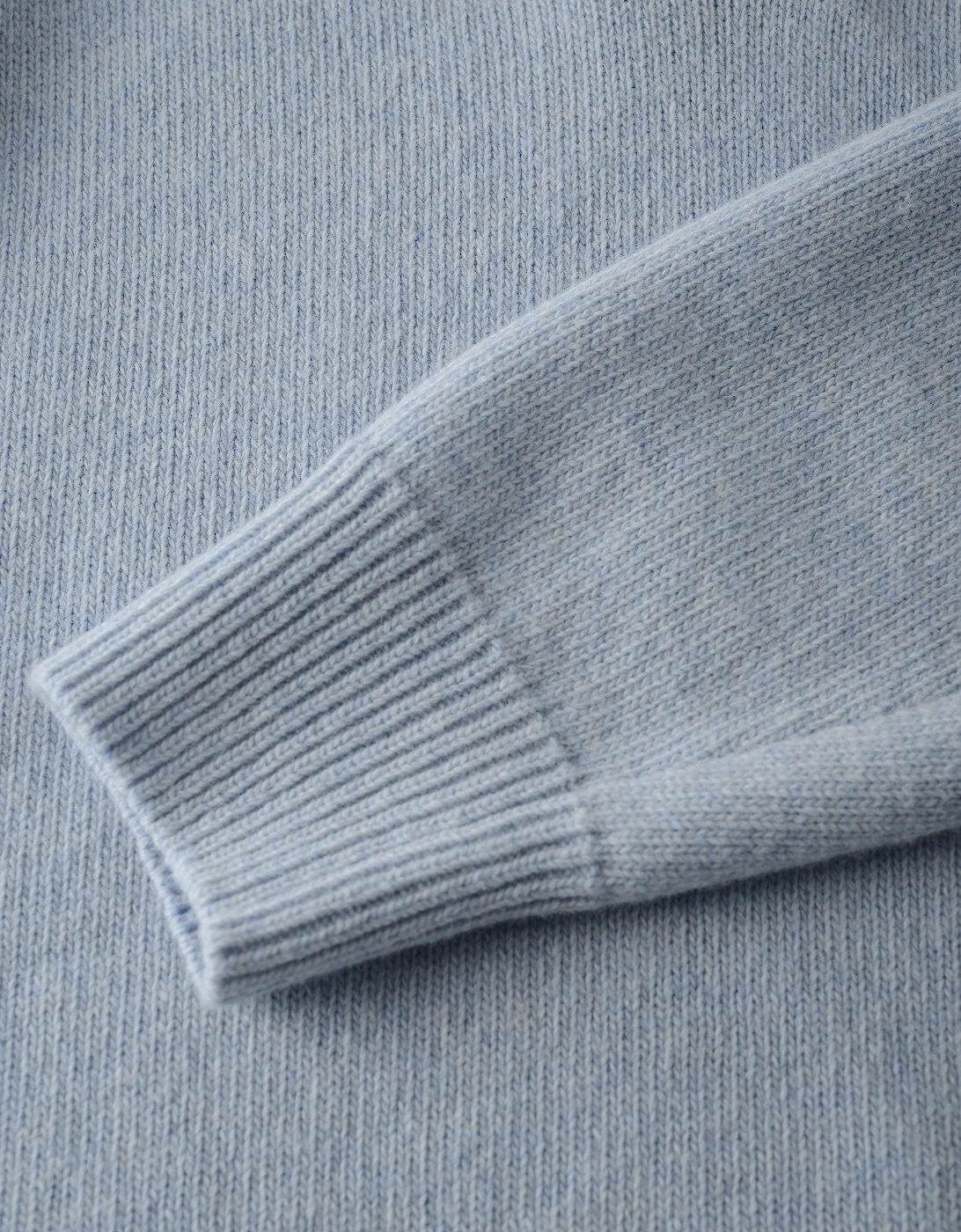 Quarter Button Sweater Blue