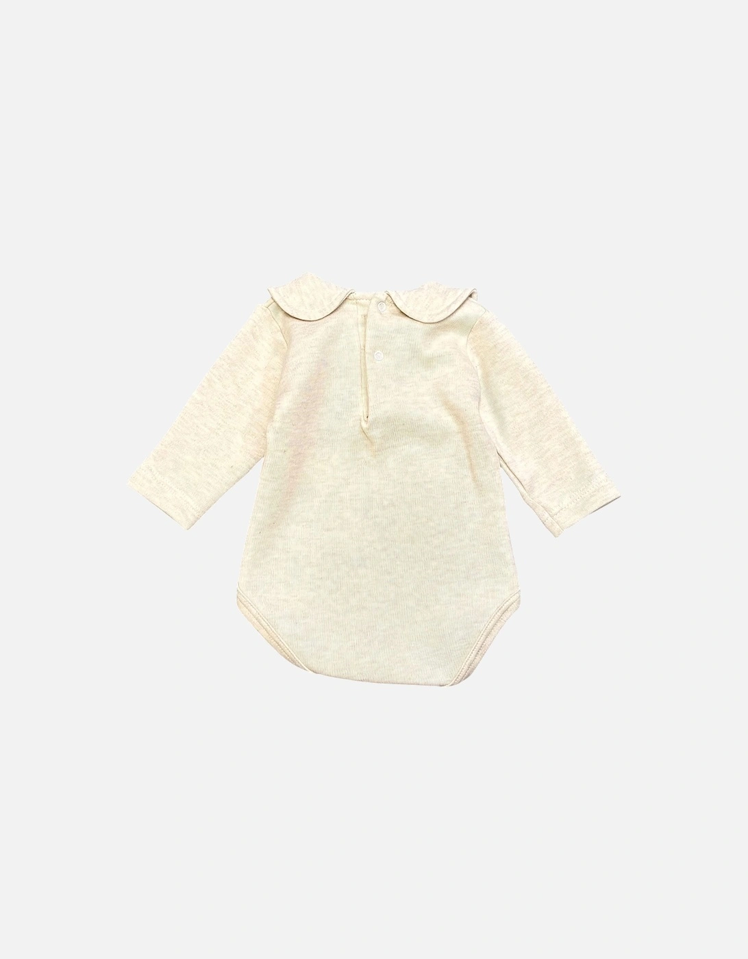 Cream Jersey Peter Pan Collar Body