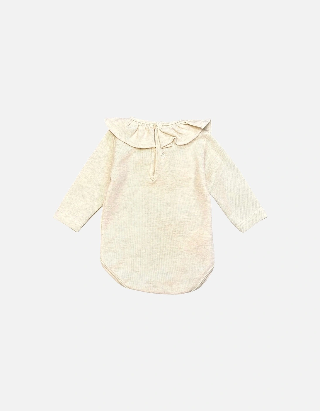 Cream Jersey Frill Collar Body