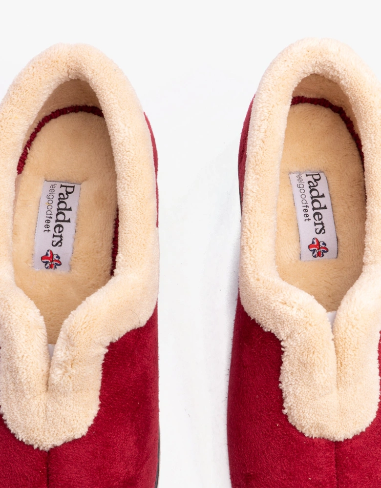CARMEN Womens (EE Fit) Full Slippers Red
