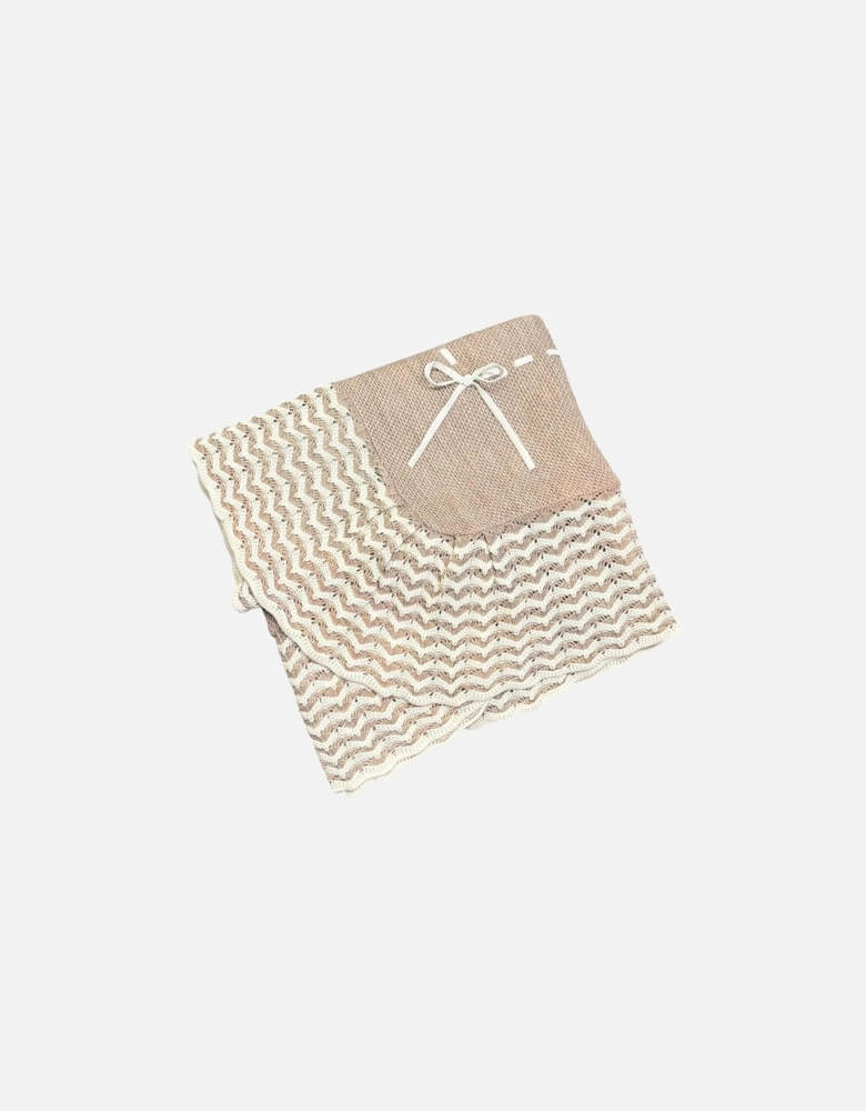 Girls Soft Brown Knit Blanket