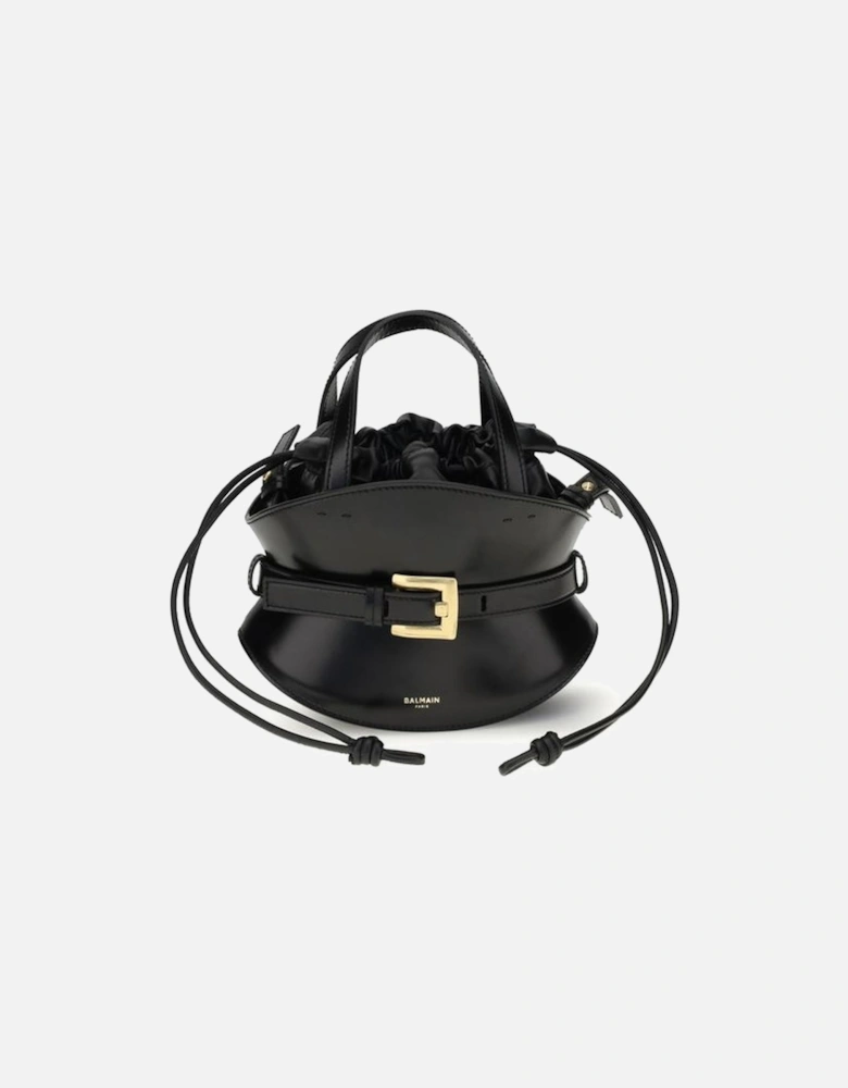 Shuffle Mini Calfskin Leather Handbag Women - Black
