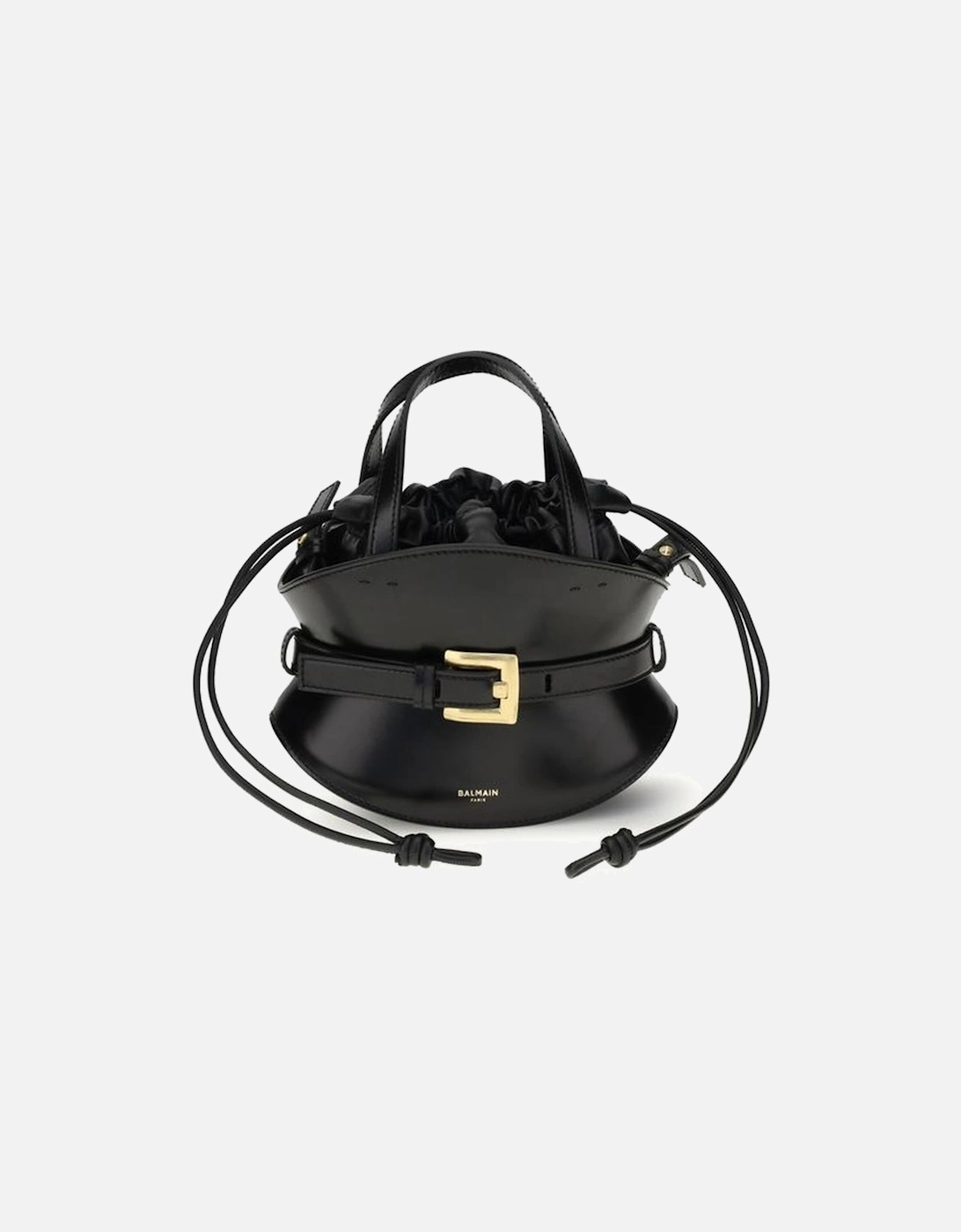 Shuffle Mini Calfskin Leather Handbag Women - Black, 5 of 4