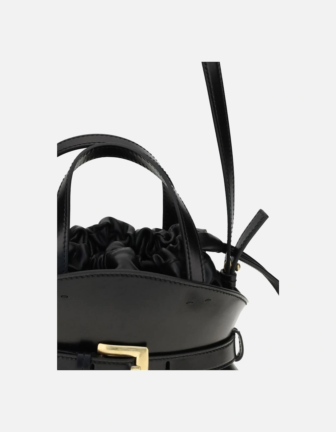 Shuffle Mini Calfskin Leather Handbag Women - Black