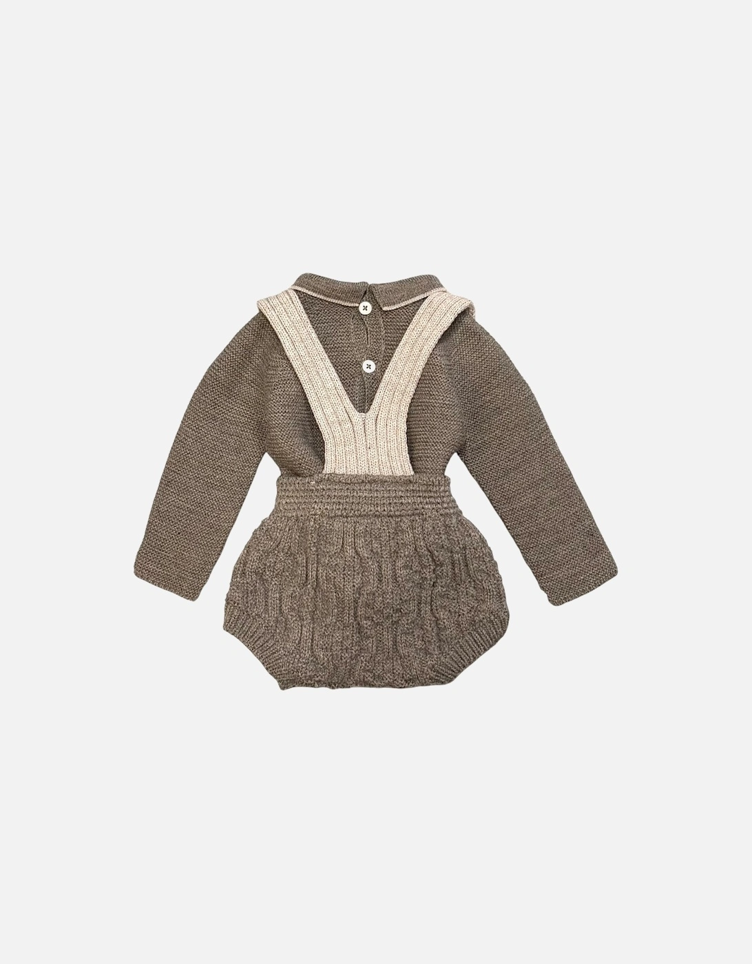 Boys Mocha Brown Knit Jam Pant Set