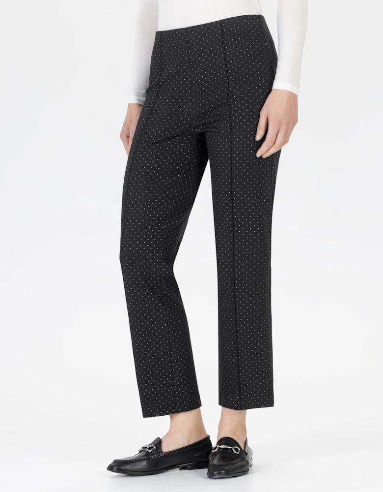 Leni black trousers with sparkle