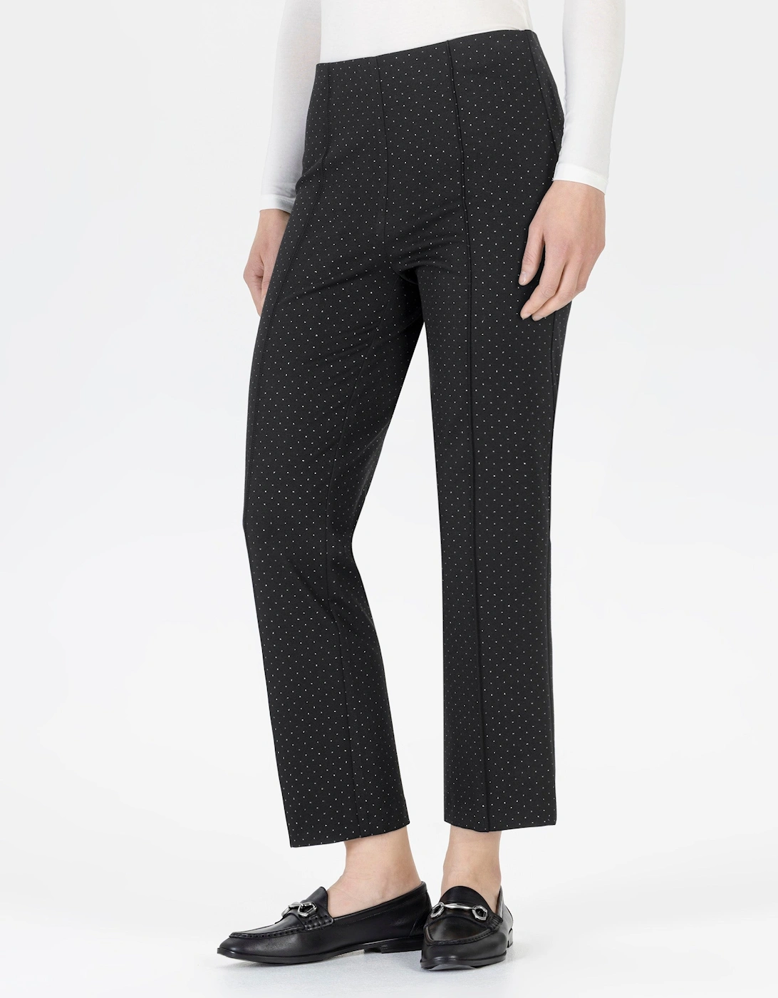 Leni black trousers with sparkle, 4 of 3