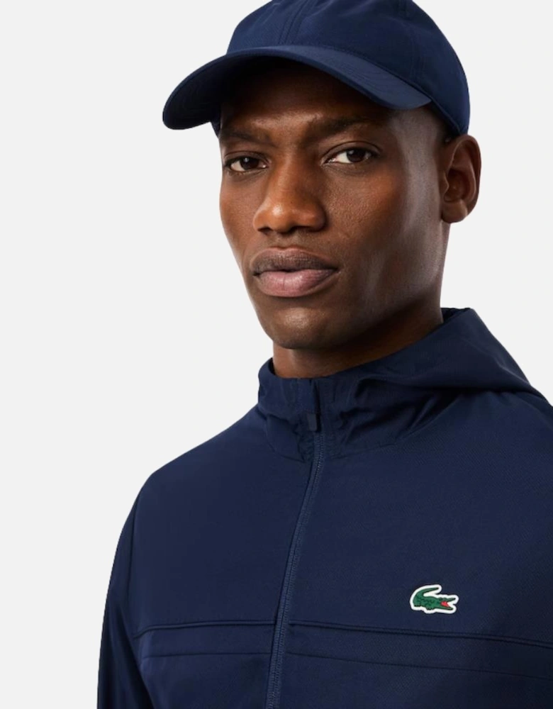 Water-Repellent Sport Track Jacket - Navy