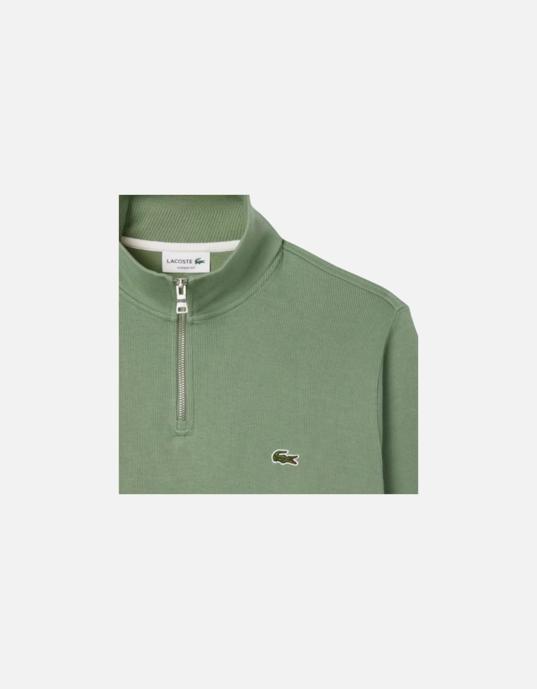 1/4 Zip Sweat - Thyme